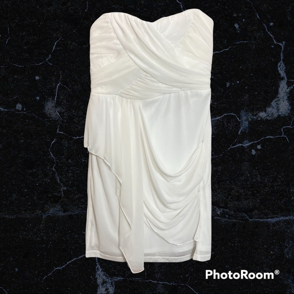 My Michelle white semi formal dress